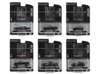Greenlight Black Bandit 6 Piece Set Series 28 1/64 Diecast Model Cars By