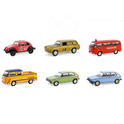 Greenlight Club Vee-dub Series 19 Set 1-64 Scale Diecast Model Cars - 6 Piece