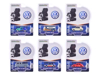 Greenlight Club Vee-dub Series 20 Set Of 6 Pieces 1/64 Diecast Model Cars By  In Multi