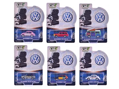 Greenlight Club Vee-dub Series 21 Set Of 6 Pieces 1/64 Diecast Model Cars By  In Multi