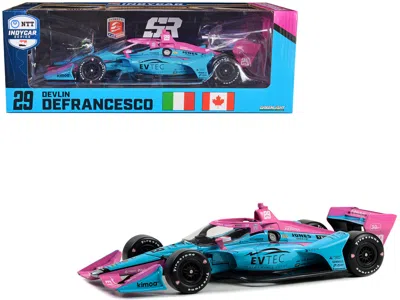 Greenlight Dallara Indycar #29 Devlin Defrancesco "evtec Performance Group" Andretti Steinbrenner Autosport (ro