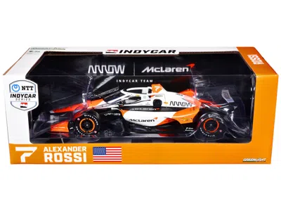 Greenlight Dallara Indycar #7 Alexander Rossi "arrow" Arrow Mclaren "ntt Indycar Series" (2024) 1/18 Diecast Mo