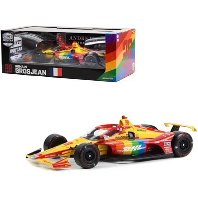 Greenlight Dallara Indycar No.28 Romain Grosjean Dhl Delivered With Pride Andretti Autosport Ntt Indycar Series
