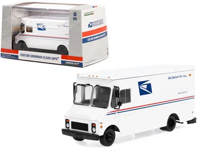 Greenlight Grumman Olson Custom Delivery Truck White Usps "united States Postal Service" 1/43 Diecast Model By