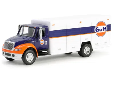 Greenlight International Durastar 4400 Delivery Truck "gulf Oil" Dark Blue And White "h. D. Trucks" Series 25 1