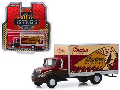 Greenlight International Durastar Box Van "indian Motorcycle" "h. D. Trucks" Series 17 1/64 Diecast Model By Gr