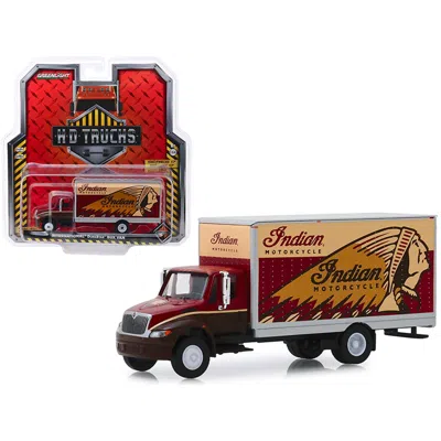 Greenlight International Durastar Box Van Indian Motorcycle Hd Trucks Series 17.16 .4 Diecast Model