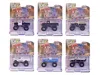 Greenlight Kings Of Crunch - Hot Pursuit Special Edition Set Of 6 Monster Trucks 1/64 Diecast