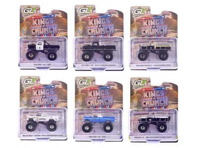 Greenlight Kings Of Crunch - Hot Pursuit Special Edition Set Of 6 Monster Trucks 1/64 Diecast