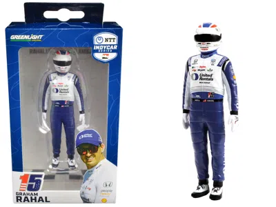 Greenlight Ntt Indycar Series #15 Graham Rahal Driver Figure "united Rentals - Rahal Letterman Lanigan Racing"