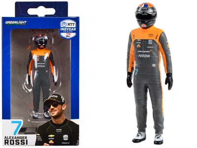 Greenlight Ntt Indycar Series #7 Alexander Rossi Driver Figure "mclaren - Arrow Mclaren" For 1/18 Scale Models