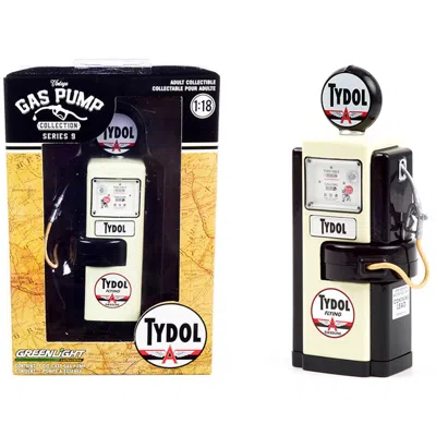 Greenlight Series 9 1-18 Diecast Model For 1948 Wayne 100-a Gas Pump Tydol Flying Gasoline Black & Cream Vintag