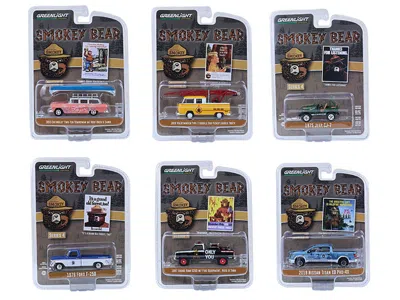 Greenlight Smokey Bear Set Of 6 Cars Series 4 1/64 Diecast Model Cars By  In Multi
