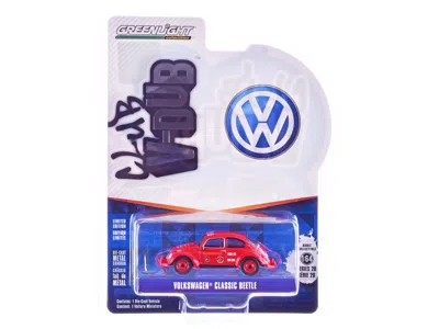 Greenlight Volkswagen Classic Beetle "corpo De Bombeiros Da Policia Militar" Red "club Vee-dub" Series 20 1/64  In Multi
