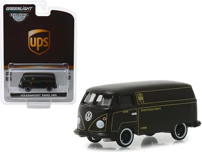 Greenlight Volkswagen Panel Van Dark Brown "united Parcel Service" (ups) "hobby Exclusive" 1/64 Diecast Model C