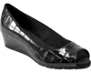 Greenline Gear Bandolino Candra Pump Women's 8 Black Peep Toe Wedge Heel Slip-on Shoes Zpo999 (black,8)