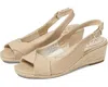 Greenline Gear Lifestride Socialite Sandal Women's 10 Ivory Canvas Slingback Espadrille Fzp477 (beige,10) In Neutral