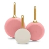 Greenpan 3 Piece Reserve Frypan Set In Coral