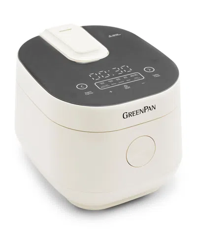 Greenpan 8-cup Bistro Carb-reducing Rice Cooker In Cloud Cream