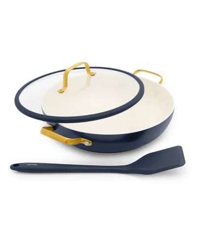 Greenpan Aluminum 2-piece Reserve Everyday Covered Pan And Solid Turner In Blue