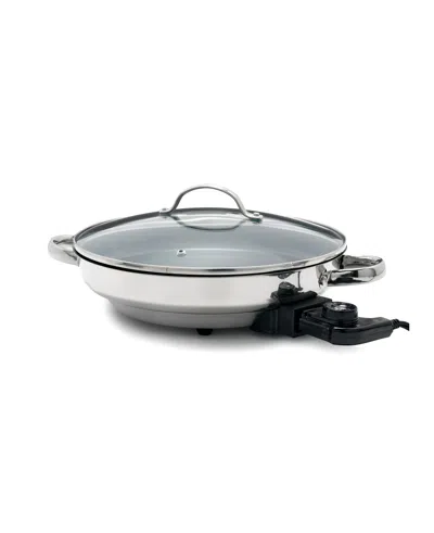 Greenpan Bistro 12" Nonstick Electric Skillet In Stainless Steel