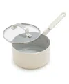 Greenpan Bobby Flay Ceramic Nonstick 1.6-quart Saucepan With Lid In Neutral