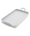 Greenpan Bobby Flay Ceramic Nonstick Double 11" Burner Griddle In Neutral