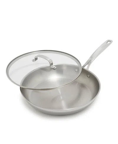 Greenpan Bobby Flay Stainless Steel 12" Fry Pan In Silver