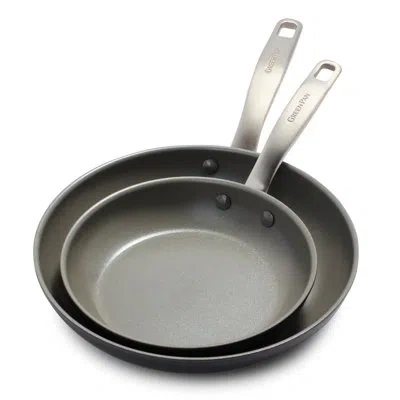 Greenpan Chatham Healthy Ceramic Nonstick Open Frypan Set In Gray