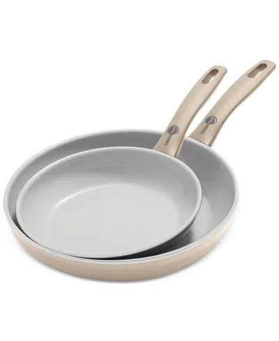 Greenpan Dover 2-piece Frypan Set In Taupe