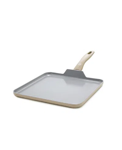 Greenpan Dover Aluminum 11" Square Griddle In Light Beige