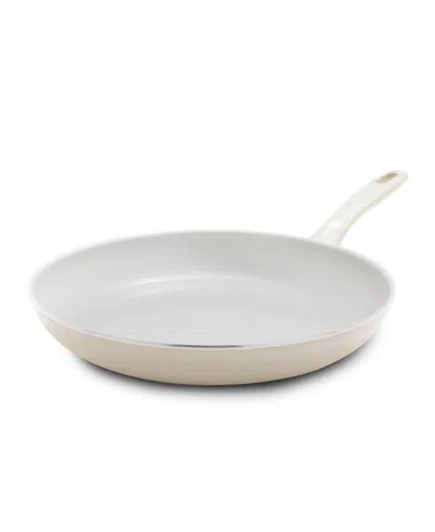 Greenpan Dover Ceramic Nonstick 12" Frypan In Cream
