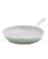 Greenpan Dover Ceramic Nonstick 12" Frypan In Pastel Green