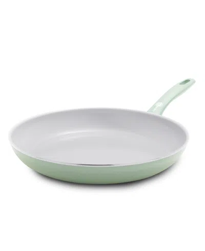 Greenpan Dover Ceramic Nonstick 12" Frypan In Pastel Green