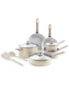 Greenpan Dover Ceramic Nonstick 12-piece Cookware Set In Brown