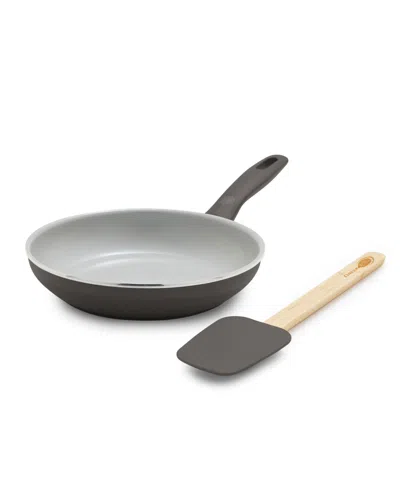 Greenpan Dover Ceramic Nonstick 7" Frypan With Spatula In Gray