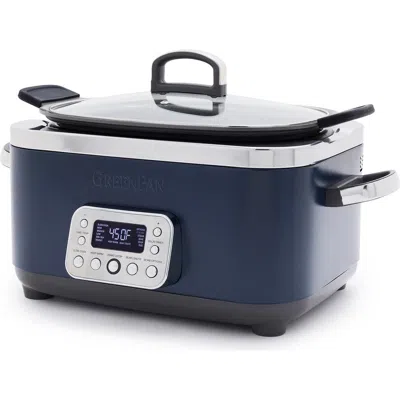 Greenpan Elite 14-in-1 6-quart Slow Cooker In Blue