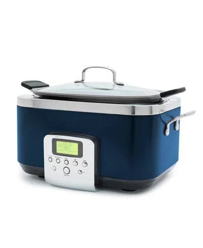 Greenpan Elite 6qt Slow Cooker In Oxford Blue