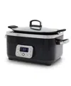 Greenpan Elite 6 Quart Ceramic Nonstick Slow Cooker In Black