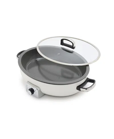 Greenpan Elite Oval Electric Skillet, 5.5qt In Gray