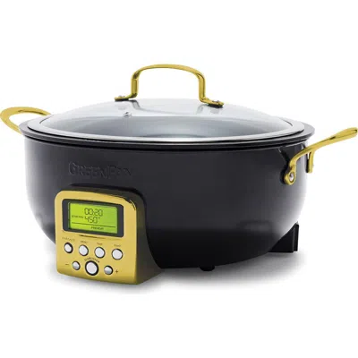 Greenpan Elite Reserve 6-quart Smart Skillet In Black