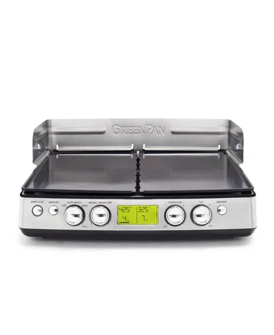 Greenpan Elite Xl Smoke-less Grill Griddle In Black