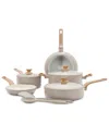 Greenpan Essence Ceramic Cookware Set In Black