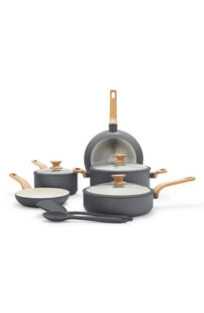 Greenpan Essence Ceramic Cookware Set In Gray