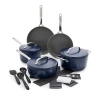 Greenpan Gp5 15 Piece Ceramic Nonstick Cookware Set In Blue