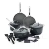 Greenpan Gp5 15 Piece Ceramic Nonstick Cookware Set In Slate