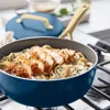 Greenpan Gp5 Infinite8 11-piece Anodized Aluminum Ceramic Nonstick Cookware Set With Champagne Handl In Marine