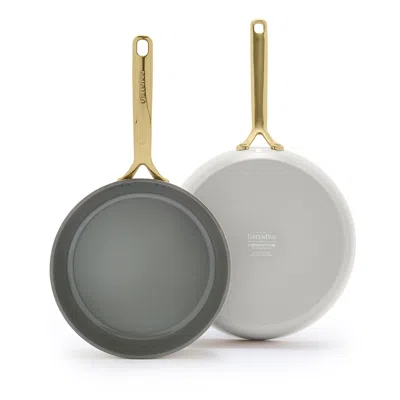 Greenpan Gp5 Champagne Ceramic Nonstick 9.5 & 11 Frypan Set - Exclusive In Cream
