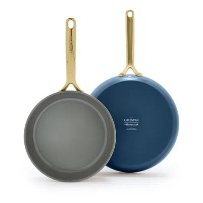 Greenpan Gp5 Champagne Ceramic Nonstick 9.5 & 11 Frypan Set - Exclusive In Marine