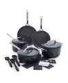 Greenpan Gp5 Hard Anodized Healthy Ceramic Nonstick 15-piece Set In Slate